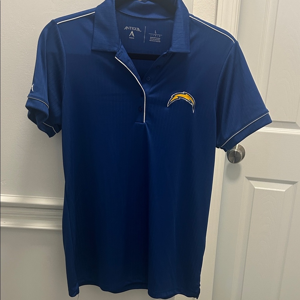 Chargers Blue Polo Shirt with Logo